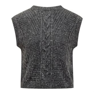 Max Mara Dames, Truien, Grijs, Maat: L Wol
