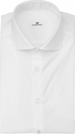 Sonrisa White Cotton Crisp Formal Shirt