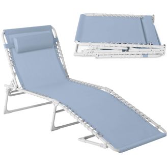 Best Choice Products Patio Chaise Lounge Chair, Outdoor Portable Adjustable Pool Recliner w/ Pillow