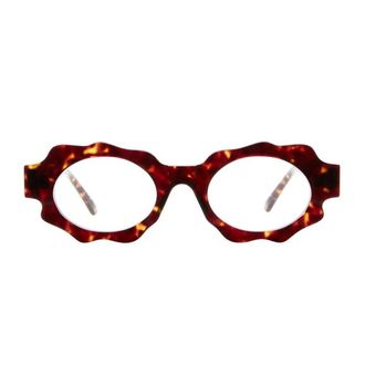Kuboraum Mask G7 Sculpted Oval Tortoiseshell Eyewear