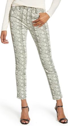AG - Adriano Goldschmied Mari High Waist Slim Straight Leg Jeans in Silk Python Idu at Nordstrom Rack, Size 32