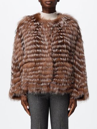 Simonetta Ravizza Kora Reversible Short Jacket in Fox Fur