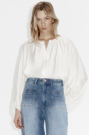 H&M Wide High Jeans in Denim Blue at Nordstrom, Size 10