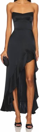 Amanda Uprichard Alyse Strapless Maxi Dress In Black