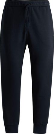 BOSS Stretch-cotton tracksuit bottoms with logo print