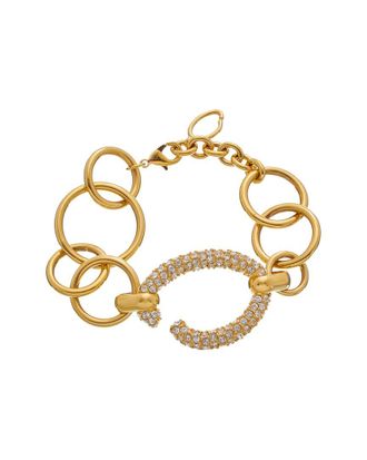 Oscar De La Renta Pave O Chain Bracelet