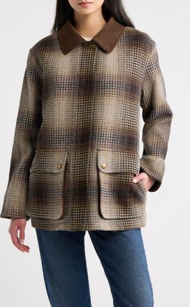 Pendleton Cascades Wool Barn Coat in Brown Waffle Ombre at Nordstrom, Size X-Large