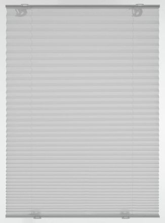 Gardinia 36122 Plissettata Solo Con Ventose, Tenda Pieghevole Opaca, Parti Per Il Montaggio Incluse, 2 Binari In Alluminio, Grigio, 40 X 130 Cm (lxh) - Gardini