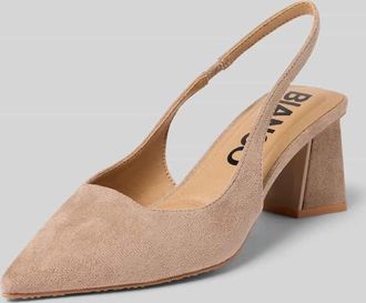 Bianco Pumps mit Blockabsatz in Hellbraun, Gr&ouml;&szlig;e 37