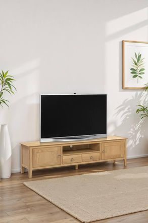 Julian Bowen Cotswold Wide TV Unit in Light Oak