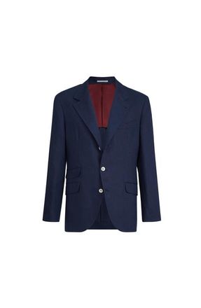 Brunello Cucinelli Linen deconstructed blazer in Navy Blue at Nordstrom, Size 48 It