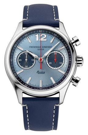 Frederique Constant Vintage Rally Healey Chronograph Automatic Leather Strap Watch Gift Set, 42mm in Navy at Nordstrom