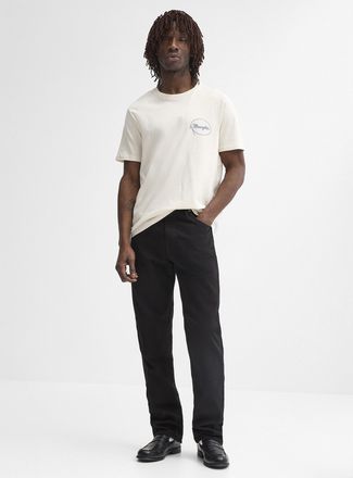 Wrangler Mens Cowboy-cut black jean Straight fit