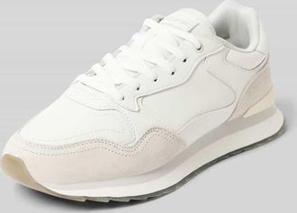 Hoff Ledersneaker mit Label-Badge Modell CALI in Taupe, Gr&ouml;&szlig;e 40