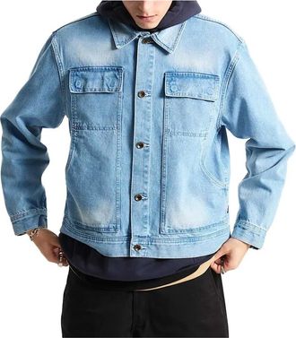 Vans Premium Mcavoy Trucker Jacket - Heren - Spijkerjassen - Blauw - S - Katoen - Jassen