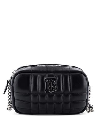 Burberry Lola Camera Bag Quilted Leather Mini crossbody bag - Nero