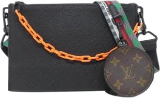 Louis Vuitton Pre-owned Taurillon Handbag - unisex - Vintage Schoudertas - Zwart - ONE Size - Leer - Vintage