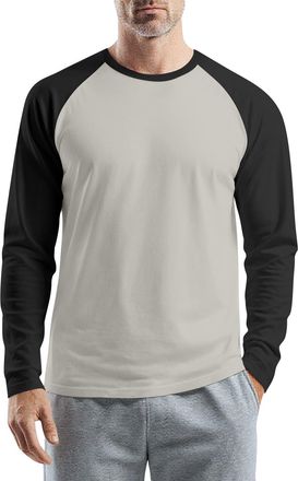 Generic Long Sleeve Shirt Mens, Crew Neck Tops Breathable Running Sport Gym T Shirts Hiking Fishing Shirt Henley T Shirts Men Christmas T Mens Holiday Tshirts