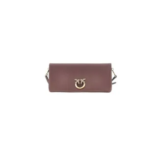 Pinko Pinko, Tassen, Dames, Bruin, ONE Size, Katoen, Love Click Soft Clutch