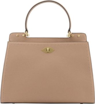 Pourchet Trianon GM Handtas - Dames - Handtassen - Beige - ONE Size - Leer - Tassen