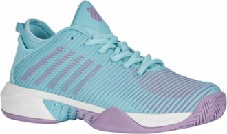 K-Swiss Womens Hypercourt Supreme Shoes In Angel Blue/sheer Lilac/brilliant White