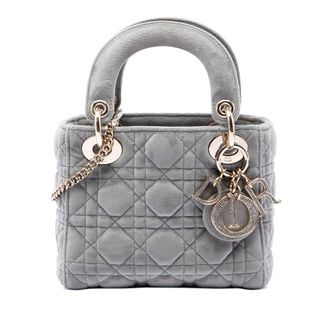 Dior Pre-owned Dior Mini Velvet Cannage Lady Dior Ladies 3AONGRN6G0GQWCJ7