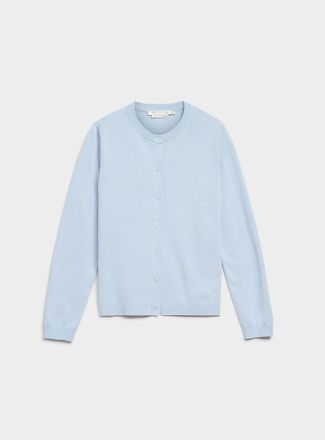 Contemporaine Womens Fine-knit solid essential Cardigan Sweater