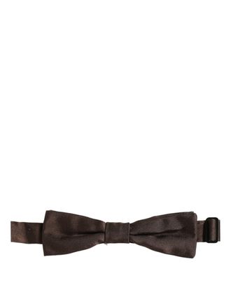 Dolce & Gabbana Silk Bow Tie - Brown