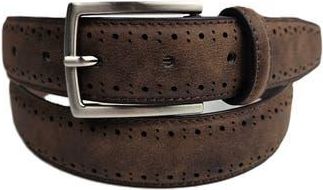 Vince Camuto Brogue Belt in Dark Brown at Nordstrom Rack, Size 38