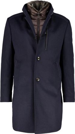 Windsor Single-Breasted Coats - Heren - Mantel - Blauw - L - Jassen