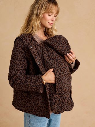 Envie de Fraise Gesteppte Tragejacke aus Musselin ENVIE DE FRAISE mit Recycling-Polyester schokolade
