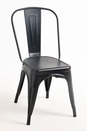 Regalos Miguel Pack 6 Sillas color negro mate en acero reforzado