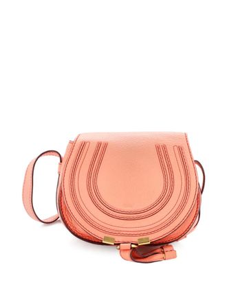 Chlo&eacute; Marcie Leather Mini crossbody bag - Rosa