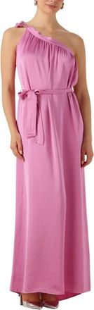 Freebird by Steven Kleedjes, Dames, Roze, M, Denim, Roze Dima Midi Jurk Charme