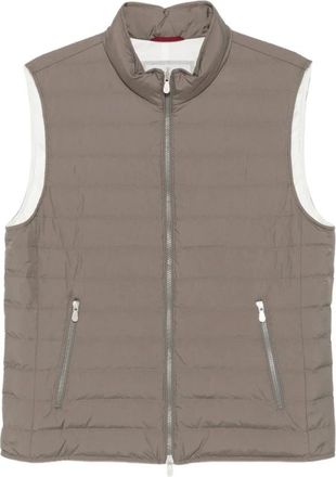 Brunello Cucinelli Quilted Gilet - male - Brunello Cucinelli - Waistcoats - Green - 2XL - Jackets