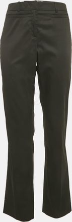 Max Mara Black Gabardine Wide Trouser