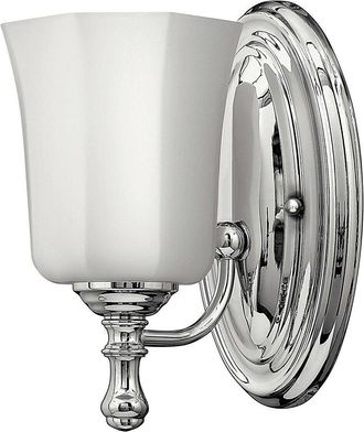 Loops IP44 Wall Light Faceted Glass Shade Compact Elegant Polished Chrome LED G9 3.5W