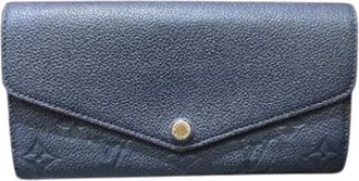 Louis Vuitton Pre-owned Monogram Empreinte Long wallet (bi-fold) - Dames - Vintage Accessoires - Blauw - ONE Size - Leer - Vintage