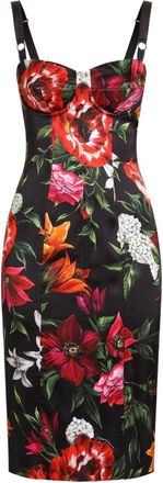 Dolce & Gabbana Satin Printed Dress