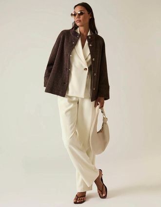 James Lakeland Womens Batwing Brown Jacket - Size: 16