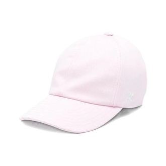Courr&egrave;ges Caps, female, Pink, Size: S Signature AC Cotton Cap