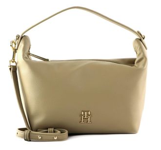 Tommy Hilfiger Women TH Casual Shoulder Bag Small, Beige (Beige), One Size