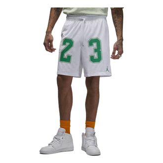 Nike Jordan Air Jordan Essentials Graphic Mesh Shorts White Green DX9671-100