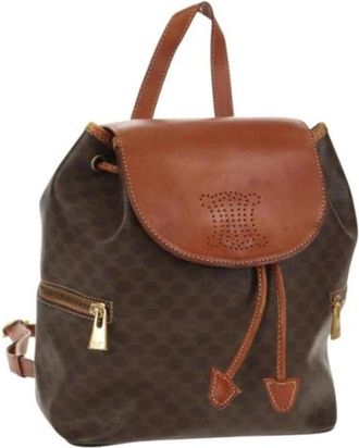 Celine Pre-owned Plastic Vintage Tas - Dames - Vintage Rugzakken - Bruin - ONE Size - Vintage