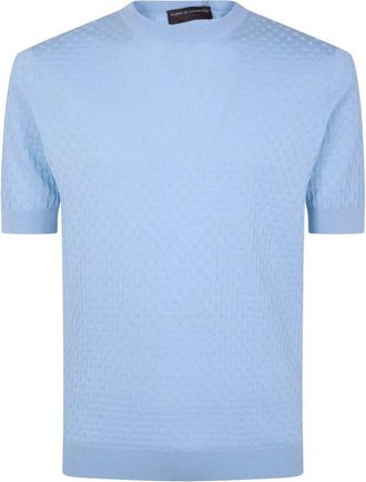 FILIPPO DE LAURENTIIS Short Sleeves Round Neck Sweater