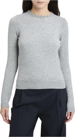 Kaos Ronde hals trui - Dames - Ronde hals truien - Grijs - L - Polyester - Truien & Vesten