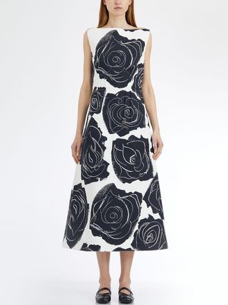 Marni Womens Long Sleeveless Cotton Dress - Black - Size EU 38 (Womens)