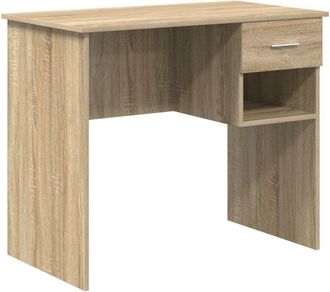 vidaXL Vidaxl - Desk with Drawer Sonoma oak 90 x 49.5 x 75 cm Engineered wood