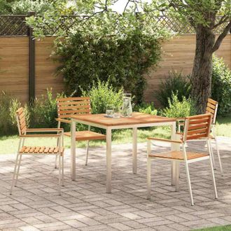 vidaXL Conjunto De Comedor De Jard&iacute;n 5 Pcs Vidaxl