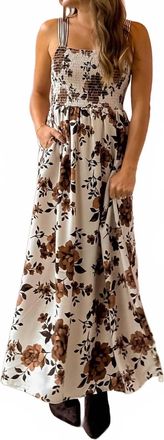 Saltwater Luxe Costa Midi Dress In Brown